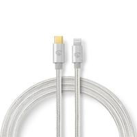 Apple Lightning-Kabel | Apple Lightning 8-Pins Male - USB-C | 1,00 m | Aluminium - thumbnail