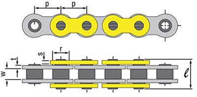 Ketting Regina Gold 428 L130