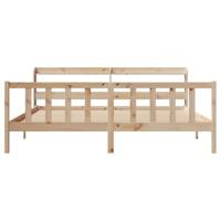 Bedframe zonder matras massief grenenhout 200x200 cm - thumbnail