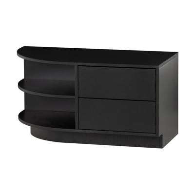 WOOOD TV-meubel 'Finca' Links, Mat zwart, 78cm