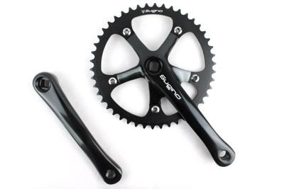 Sugino RD2 Track 46t Crankset - Zwart Sugino RD2 Track 46t Crankset - Zwart