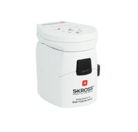 Skross PRO World & USB Universal Universal White power plug adapter - thumbnail