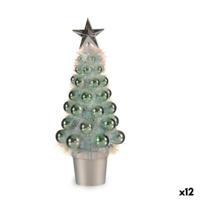 Decoratieve figuren Kerstboom Groen Polypropyleen Plastic 12,2 x 30 x 12,2 cm (12 Stuks) - thumbnail