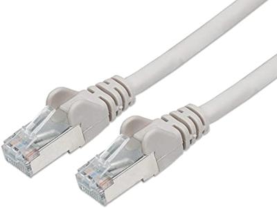 Intellinet 733229 RJ45 Netwerkkabel, patchkabel CAT 6 S/FTP 1.00 m Grijs Vergulde steekcontacten 1 stuk(s)