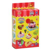 Kleiset met 2 Toetjesvormen en Tool - 3 Kleuren Klei - thumbnail