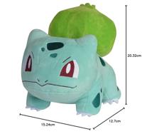 Jazwares Pokémon knuffel pluche bulbasaur - 20cm - thumbnail