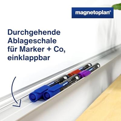 magnetoplan Whiteboard 12402CC Wit Geëmailleerd