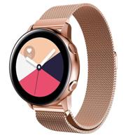 Milanis magnetische roestvrijstaal mesh polsband horlogeband voor Galaxy Watch actieve 20mm (Rose goud) - thumbnail