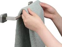 Ben Mykanto handdoekbeugel 45x7x3,9cm geborsteld nikkel - thumbnail