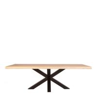 Eleonora Eettafel Jasmijn Boomstam Eiken - Naturel, 300 x 100cm - thumbnail