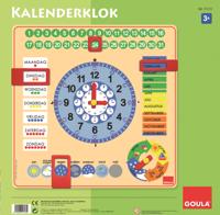 Goula Houten Kalenderklok - thumbnail
