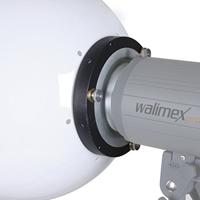 Walimex Diffuserbal met universele aansluiting. - thumbnail