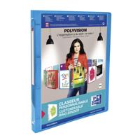 Presentatieringband Oxford Polyvision A4 4-rings O-mech 20mm blauw | 12 stuks - thumbnail