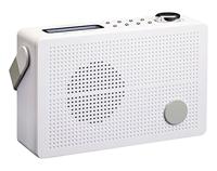 Lenco DAB + digitale radio/FM-radio PDR-030 draagbaar met accu, RDS-display, zendergeheugen, wekkerfunctie, hoofdtelefoonaansluiting, telescopische antenne, wit - thumbnail