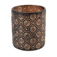 Countryfield theelichthouder hailey m zwart 10 cm | 24 stuks - thumbnail