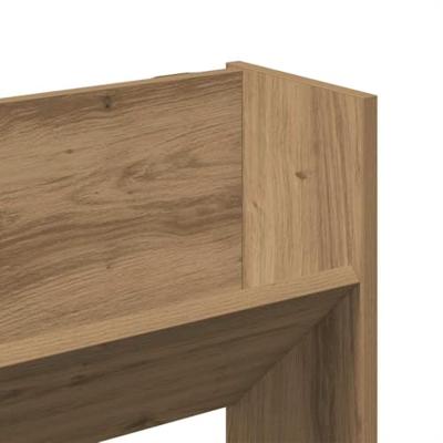VidaXL Wandschoenenkast 80x18x90 cm bewerkt hout artisanaal eikenkleur VidaXL Wandschoenenkast 80x18x90 cm bewerkt hout artisanaal eikenkleur