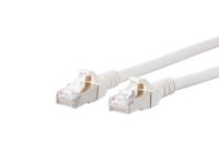 Metz Connect 1308457088-E RJ45 Netwerkkabel, patchkabel CAT 6A S/FTP 7.00 m Wit Snagless 1 stuk(s) - thumbnail