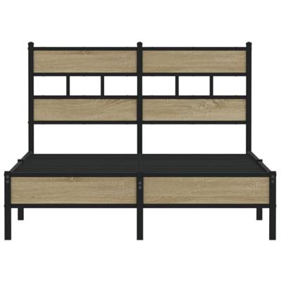 Bedframe zonder matras hout sonoma eikenkleurig 120x200 cm