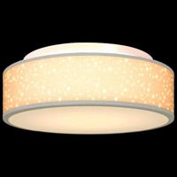 VidaXL Plafonnière met schijnwerpers grijs 38 x 38 x 13,5 cm stof - thumbnail