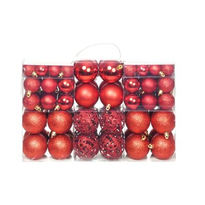 VidaXL 100-delige kerstballenset 3/4/6 cm rood VidaXL 100-delige kerstballenset 3/4/6 cm rood