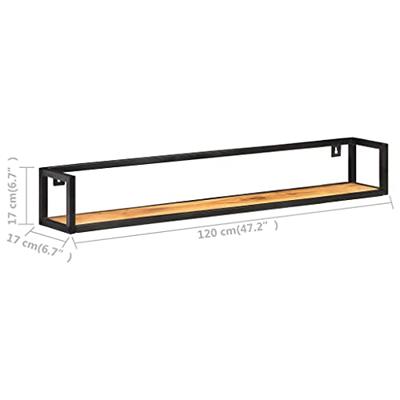 VidaXL Wandschappen 2 st 120 cm massief acaciahout