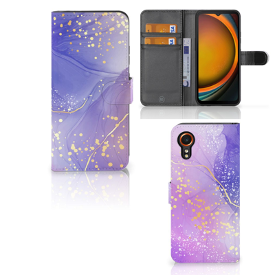 Hoesje voor Samsung Galaxy Xcover 7 Watercolor Paars Hoesje voor Samsung Galaxy Xcover 7 Watercolor Paars