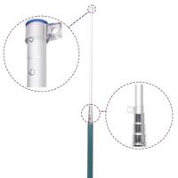 VidaXL Vlag met vlaggenmast turkije 5,5 m aluminium - thumbnail