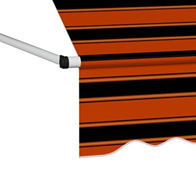 VidaXL Luifel handmatig uittrekbaar 100 cm oranje en bruin VidaXL Luifel handmatig uittrekbaar 100 cm oranje en bruin