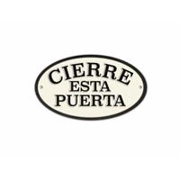 Plaat Magnet & Steel Cierre esta Puerta 16,3 x 9,5 cm - thumbnail