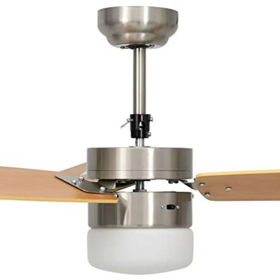 VidaXL Plafondventilator met lamp afstandsbediening 108 cm lichtbruin