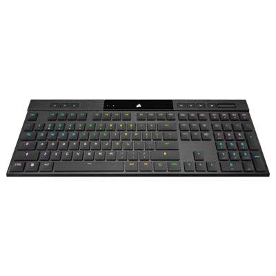 Ultrafin Mechanical Gaming Keyboard - Azerty - Corsair - K100 Air Wireless - RGB LED -achtergrondverlichting - Zwart (CH -913A01U -FR) Ultrafin Mechanical Gaming Keyboard - Azerty - Corsair - K100 Air Wireless - RGB LED -achtergrondverlichting - Zwart (CH -913A01U -FR)