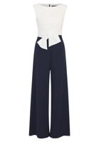 Vera Mont jumpsuit wit blauw 241-01784867 - thumbnail