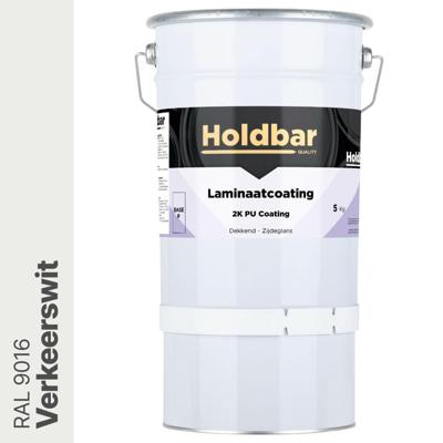 Holdbar Laminaatcoating Verkeerswit (RAL 9016) 5 Kg