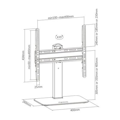Schermtafel Support Aisens DT55S-217 32"-55"