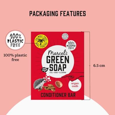 Marcel&apos;s Green Soap Conditioner bar - argan & oudh - 60 gr