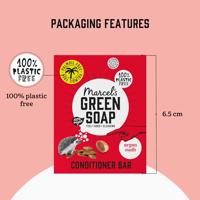 Marcel&apos;s Green Soap Conditioner bar - argan & oudh - 60 gr - thumbnail