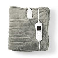 Nedis pebl140cwt elektrische deken bovendeken 180 x 130 cm 9 warmtestanden indicatorlampje overheat protection - thumbnail