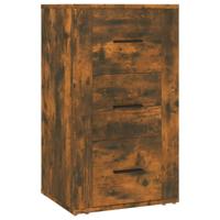 Dressoir 40x33x70 cm bewerkt hout gerookt eikenkleurig - thumbnail