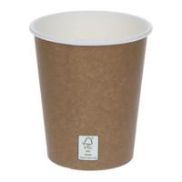 Kartonnen - Beker Kraft FSC 230cc - 1000 stuks - thumbnail