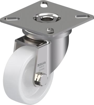 Blickle LPXA-PO 50G Zwenkwiel Wieldiameter: 50 mm Draagvermogen (max.): 75 kg 1 stuk(s)