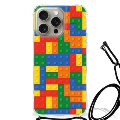 iPhone 15 Pro Max Doorzichtige Silicone Hoesje Blokken iPhone 15 Pro Max Doorzichtige Silicone Hoesje Blokken