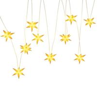 VidaXL Kerstlamp 10 led&apos;s 10 cm geel - thumbnail