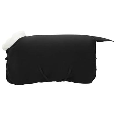 VidaXL Paardendeken zwart 105 cm polar fleece