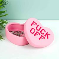 Snoephart sieradenbakje - Fuck Off - thumbnail