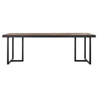 DTP Home Eettafel 'Criss Cross' Hout en staal, 240 x 100cm - thumbnail