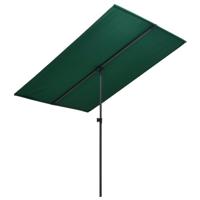 VidaXL Parasol met aluminium paal 180x110 cm groen - thumbnail