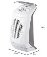 bimar HF201 Ventilatorkachel 20 m² Wit, Grijs - thumbnail