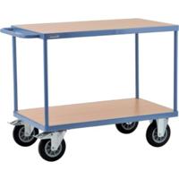 Promat/Tecwerk Tafelwagen | 2 laadvlakken L1200xB800mm | duifblauw, RAL 5014 drgverm.600 kg - 9000444117 - thumbnail