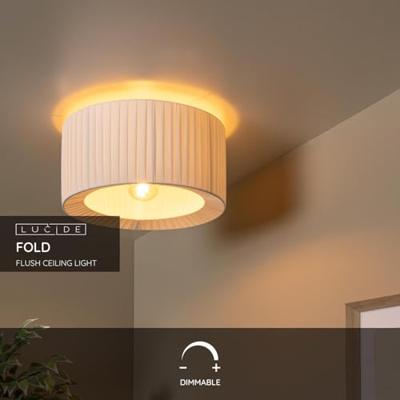 Lucide FOLD - Plafonnière - Ø 40 cm - 1xE27 - Wit