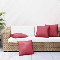 Bankkussens 4 stuks Wijnrood 60x60 cm Stof - thumbnail